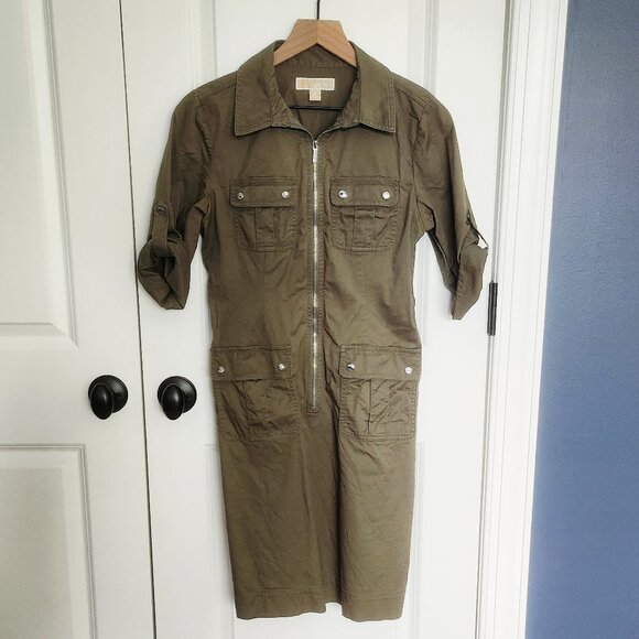 Michael Kors Military Dress - Picture 1 of 13